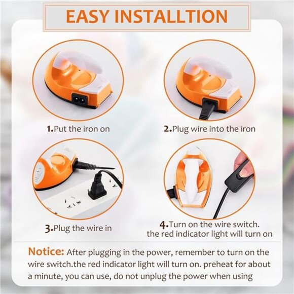Mini Craft Iron Mini Heat Press Mini Iron Portable Handy Heat Press - Picture 10 of 14